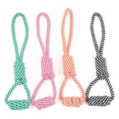 Wholesale Dog Handmade Cotton Rope Toys Pet Teeth Cleaning Toy